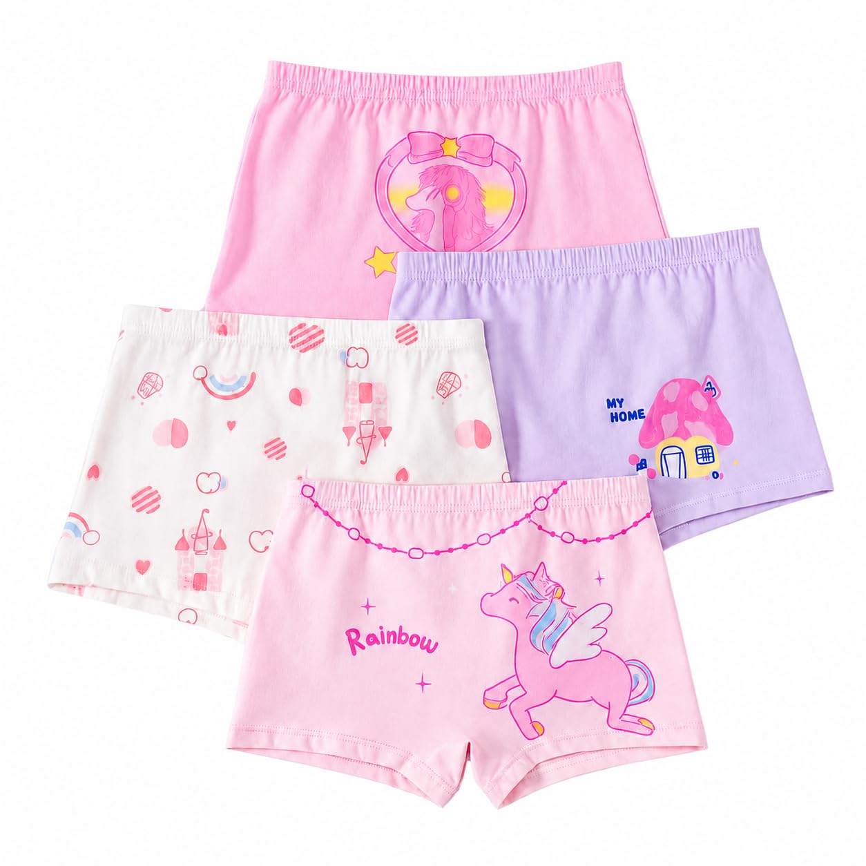 Kids Series Baby Underwear Little Girls' Cotton Short Panties Panties Multi Pattern Design-picture-25