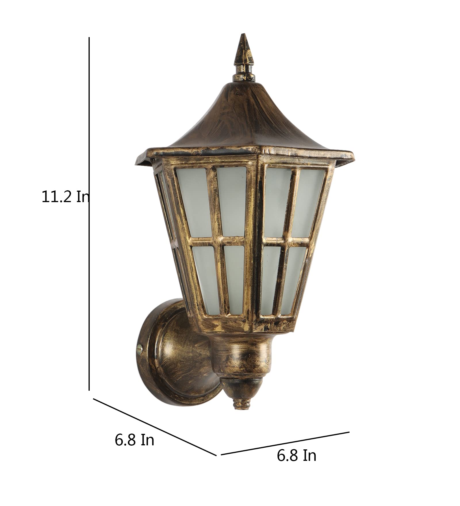 Hurricane Wall Lights - Antique Brushed Finish -6