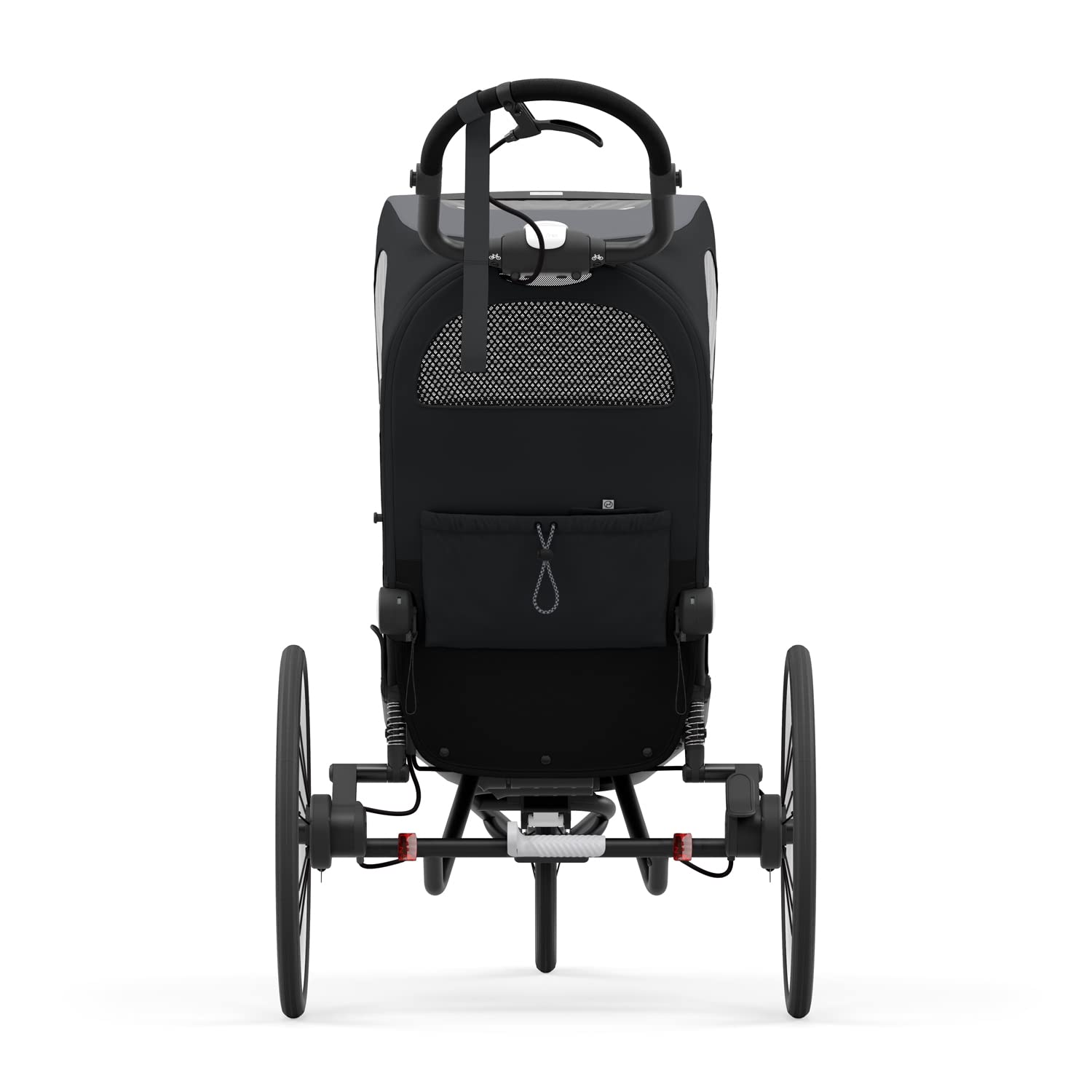 Cybex Remorque Multisport ZENO, One Box avec Cadre et Siège, de env. 6 mois à env. 4 ans, Max. 111 cm et 22 kg, Poussette sport 4-en-1, Noir (Black/All Black)
