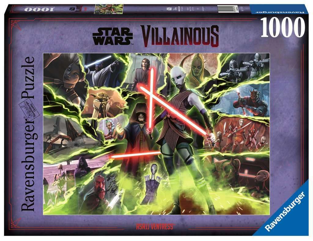 Ravensburger Star Wars Villainous: Asajj Ventress 1000 Piece Jigsaw Puzzle for Adults - 17341 - Every Piece is Unique, Softclick Technology Means Pieces Fit Together Perfectly