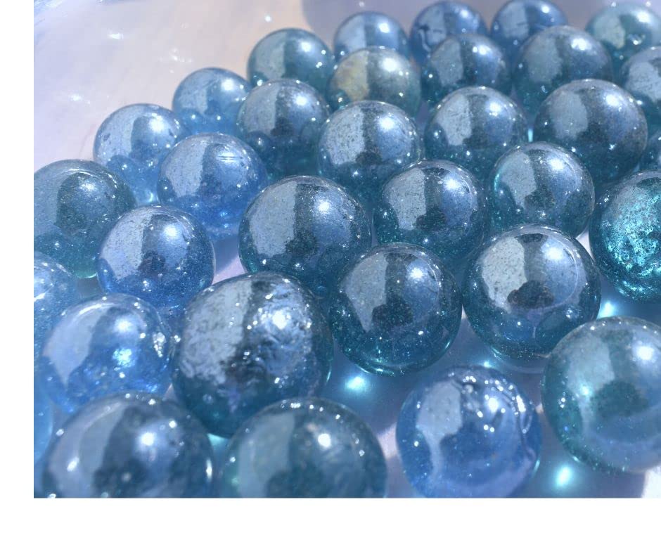 Daayra Unlimited Big Sized Glass Marbles (Ocean Blue)