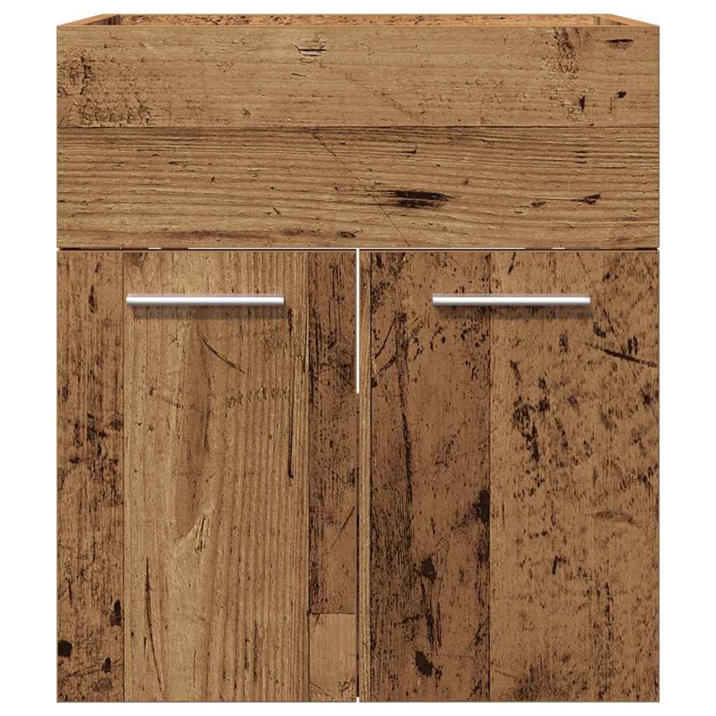 Lavabo 41x38,5x46 cm Madera Mecanizada Madera Vieja Color Madera