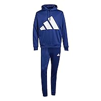 adidas Homme BIG LOGO FRENCH TERRY HOODED TRACKSUITS, dark blue