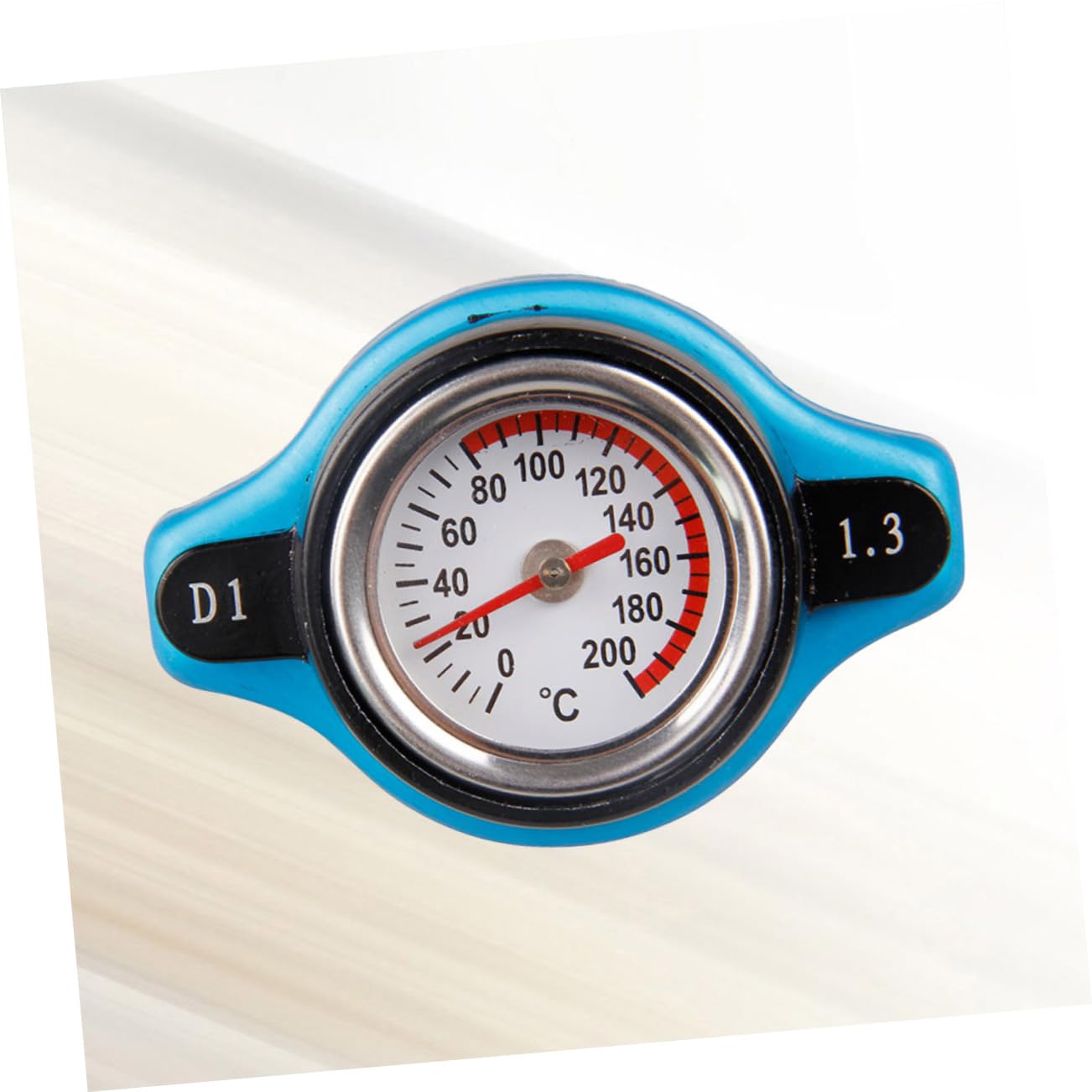 Coperchio Serbatoio Acqua Auto con Termometro, 1.3 Bar Grande | Quadrante Analogico Leggibile, Controllo Rapido del Liquido Refrigerante, Abs e Lega di Alluminio, per Auto