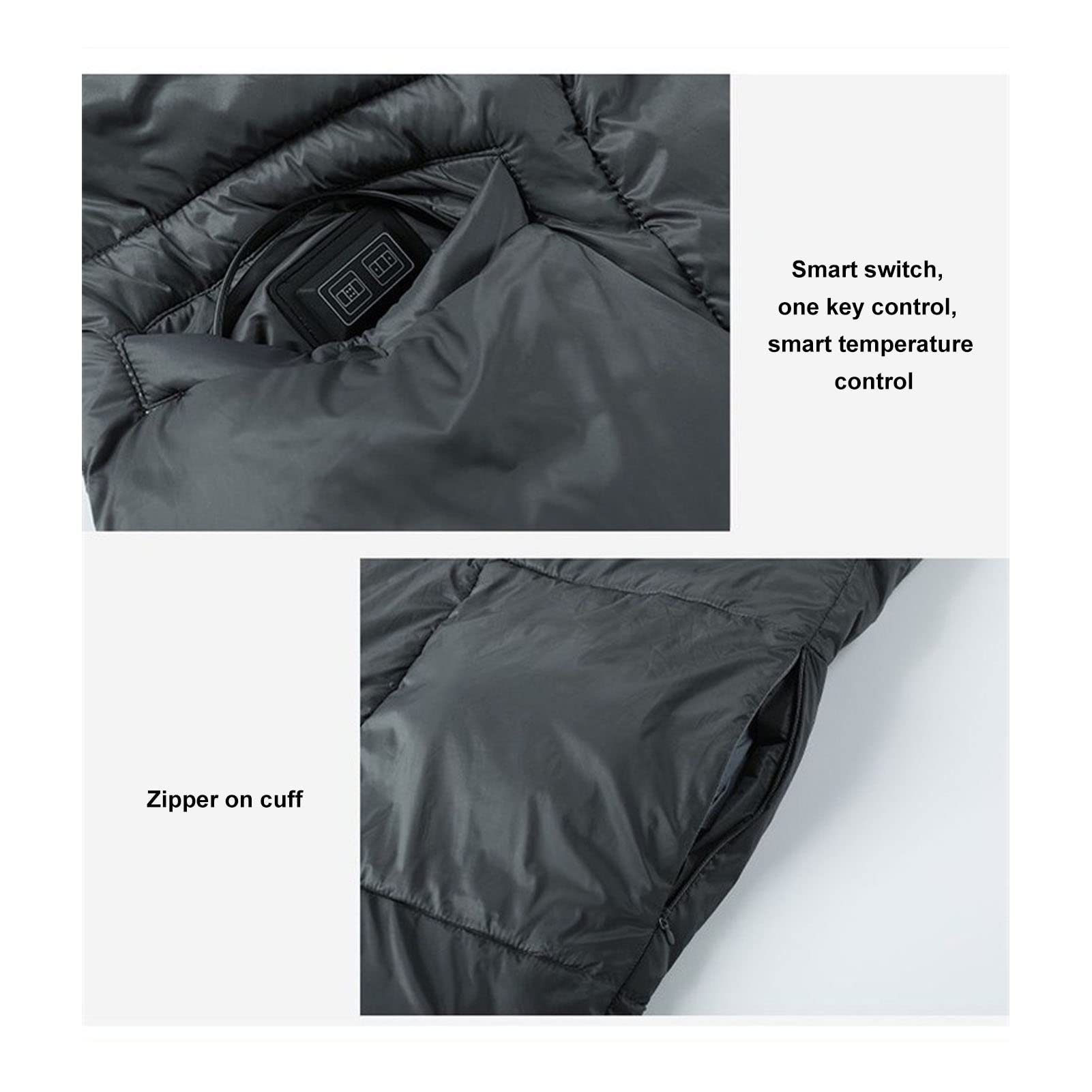 Couverture Chauffante USB Portable, Couverture électrique, 3 Modes de Température, Chinlon Doux pour Une Utilisation en Hiver, 52x43 Pouces