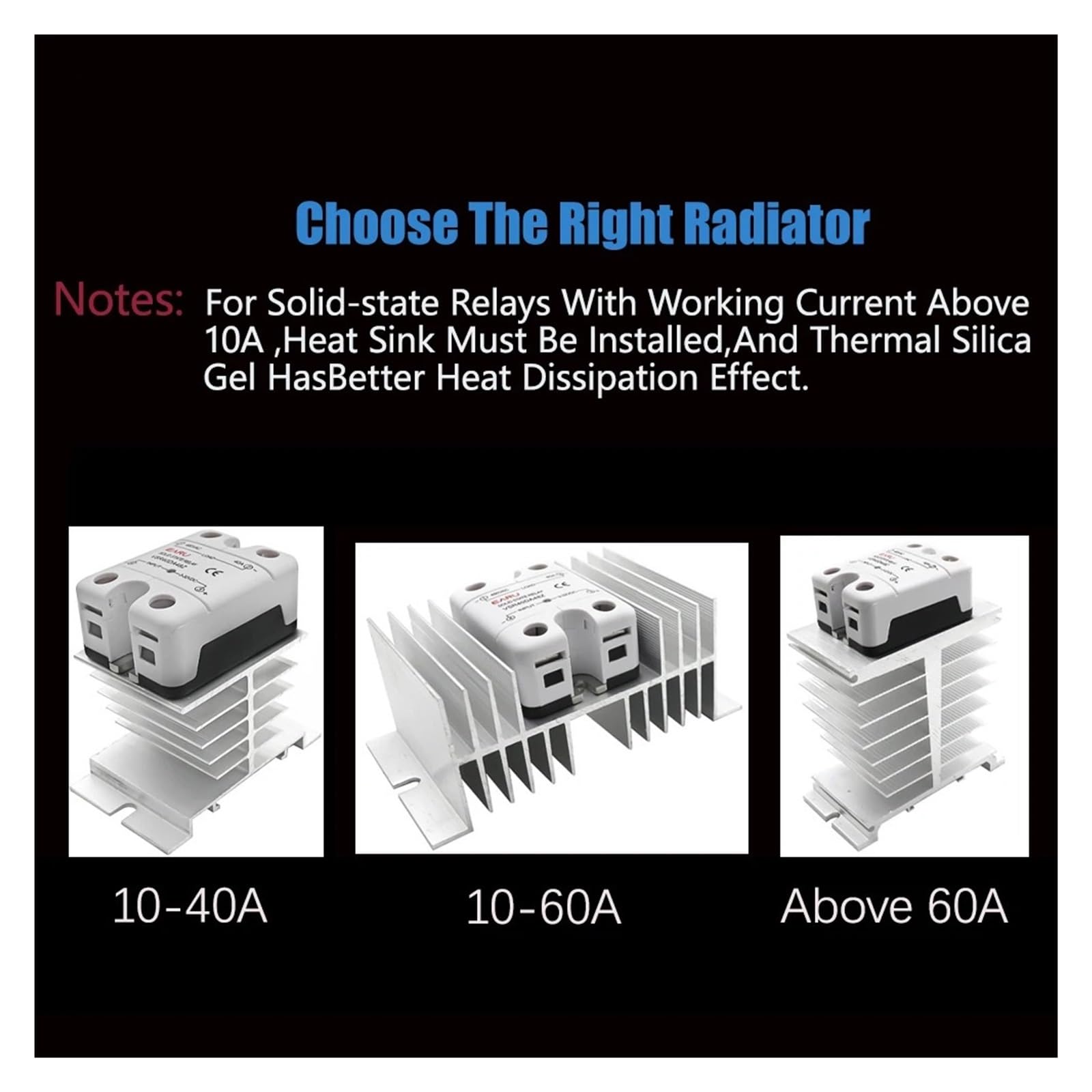 Relè a stato solido SSR-25DA SSR-40DA SSR SSR 10A 40A 60A 80A 100A Modulo relè a stato solido Ingresso DC3-32V Uscita AC24-480V Controllo temperatura PID(48-660VAC,60DA Random)