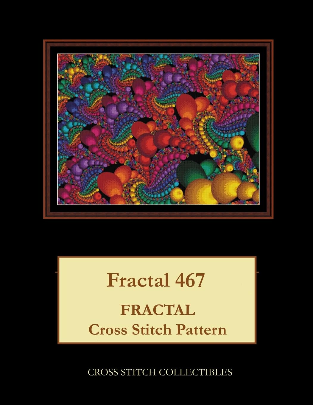 Fractal 467: Fractal cross stitch pattern