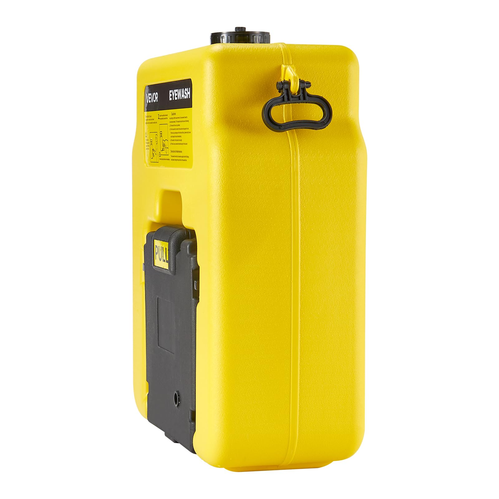 VEVOR Estación Lavaojos Portátil, Unidad Lavaojos de Emergencia 490 x 290 x 640 mm con 2 Rociadores para Montaje en Pared o Sobre Superficie Plana para Escuelas, Laboratorios y Fábricas, Amarillo