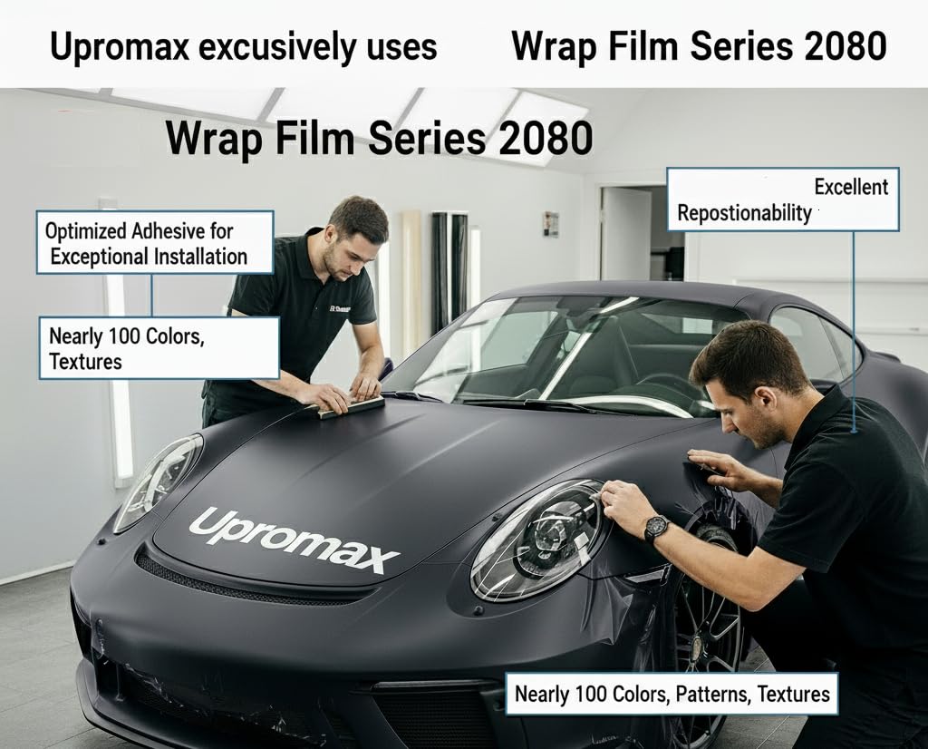 Amazon.com: Upromax Vinyl Wrap 2080 Series, M12 Matte Black Finish