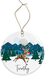 Customised Christmas ornament, Custom name ornament, Personalised Christmas ornament, Family gift, Christmas Tree decoration, 2022 Christmas ornament, Custom ornament (Ceramic)