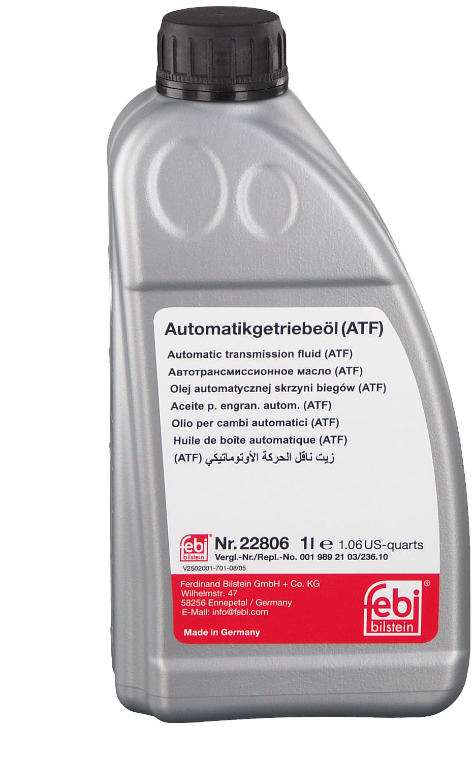 FEBI BILSTEIN OIL, DUAL-CLUTCH TRANSMISSION ALFA ROMEO AUDI BMW BYD CHEVROLET CI