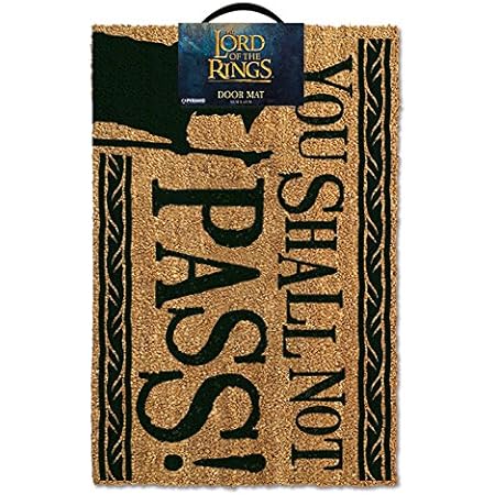 Der Herr der Ringe You Shall Not Pass! Fußmatte Mehrfarbig