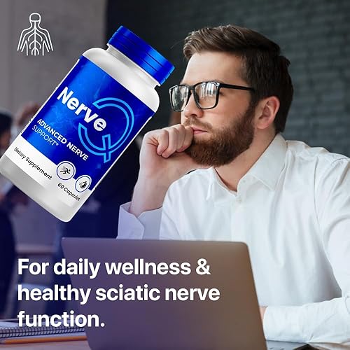 Miniatura 6 de Paquete de 3 cápsulas nerviosas avanzadas para nervios, píldoras oficiales de apoyo nervioso totalmente naturales para circulación y máxima fuerza,