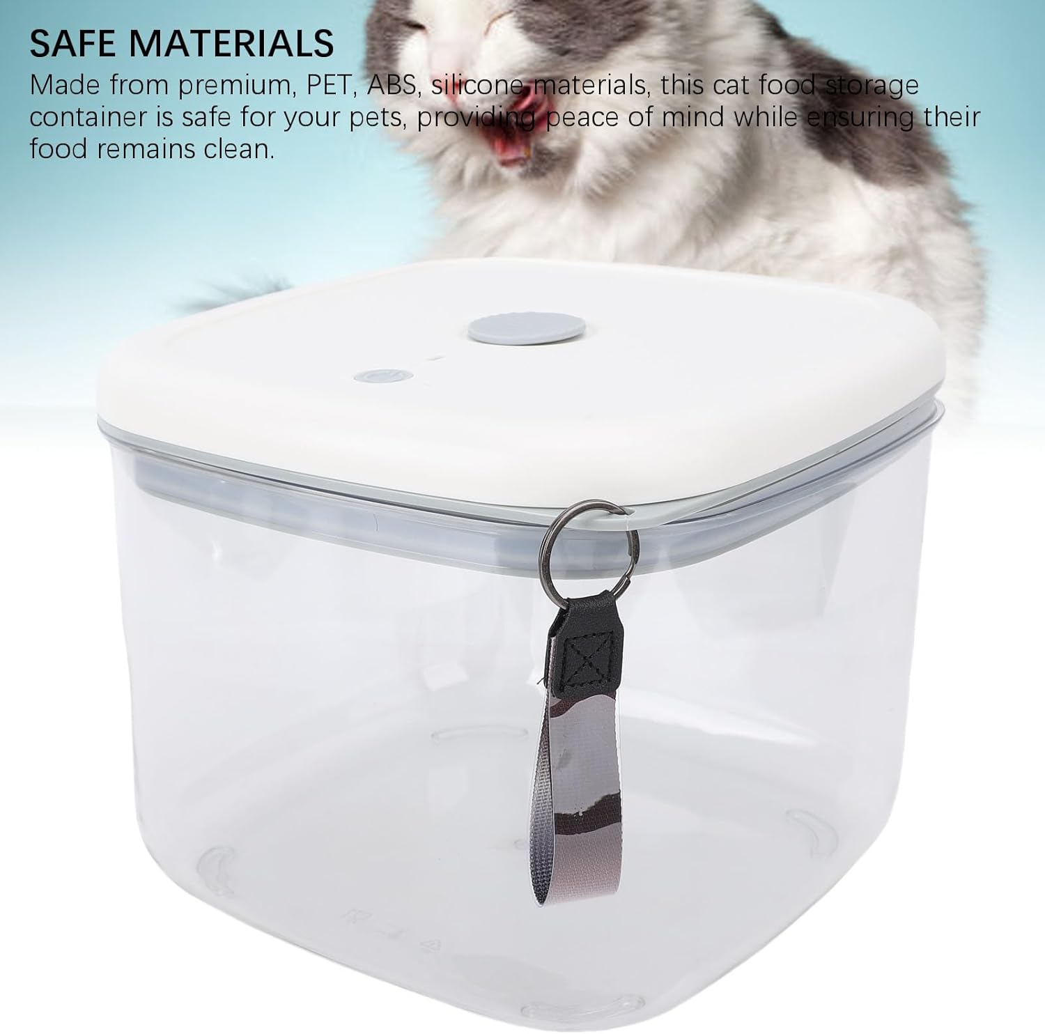 HEEPDD Large Capacity Cat Food Storage Container, Electric Vacuum Sealing Technology Easy to Operate with Vacuum Seal for Cats or Dogs