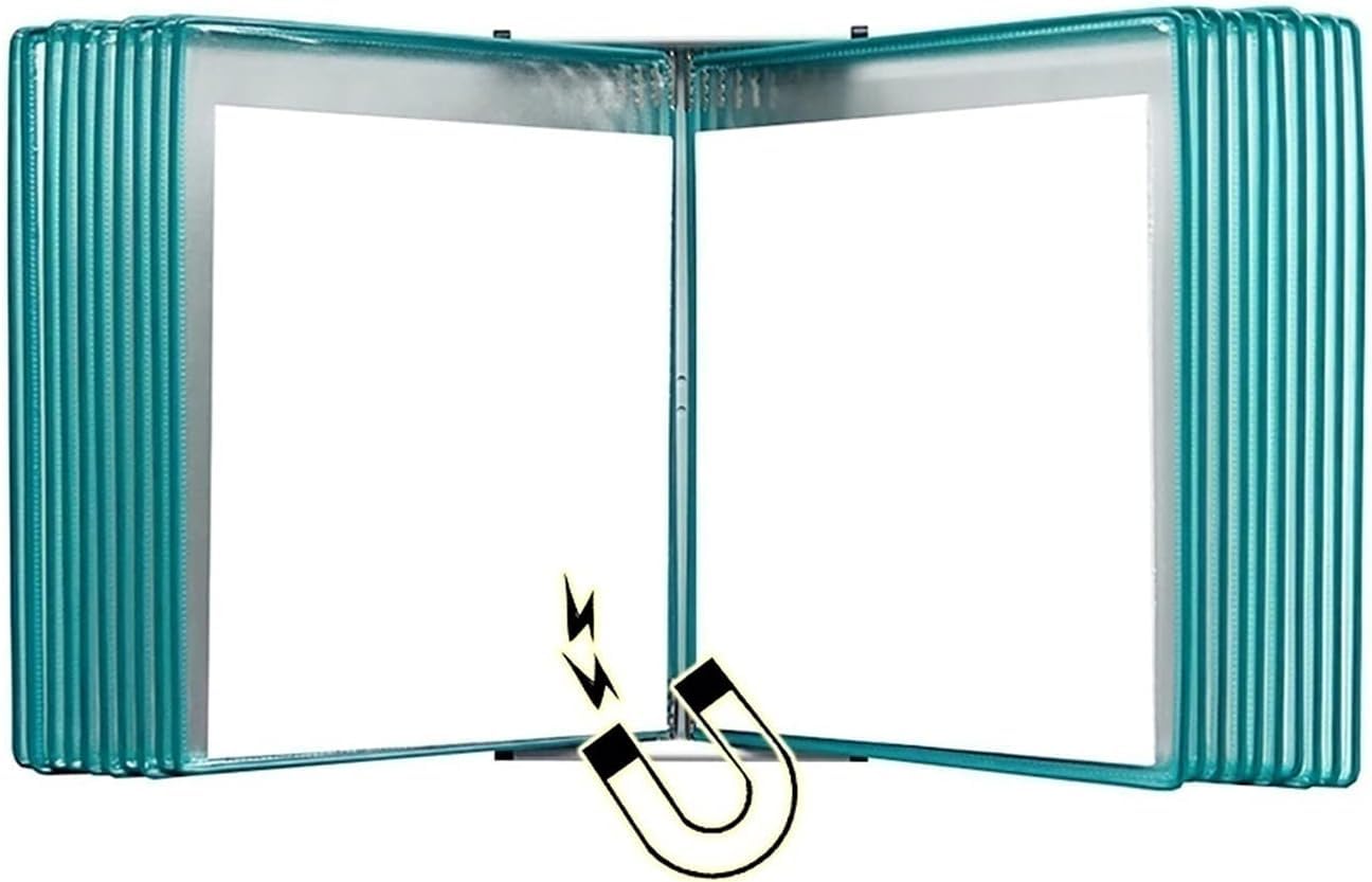 Magnetische Konferenzmappe A4 Mit 20 Seiten - Praktischer Flip-Ordner Für Präsentationen