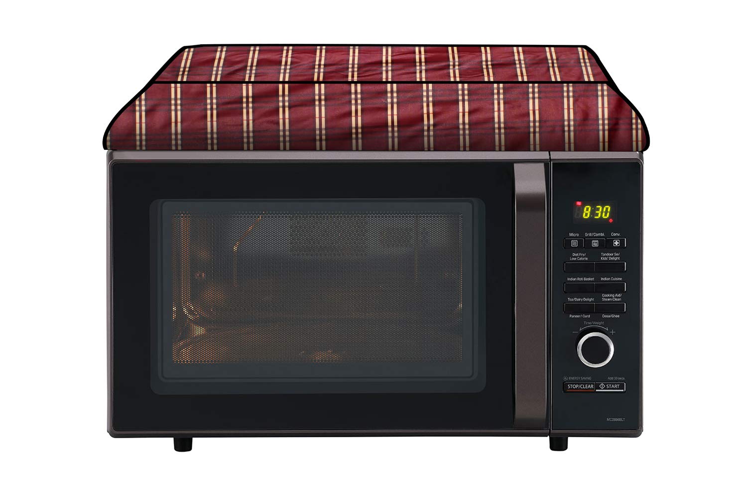 Microwave Cover for Samsung 32L - Stylish Red -6