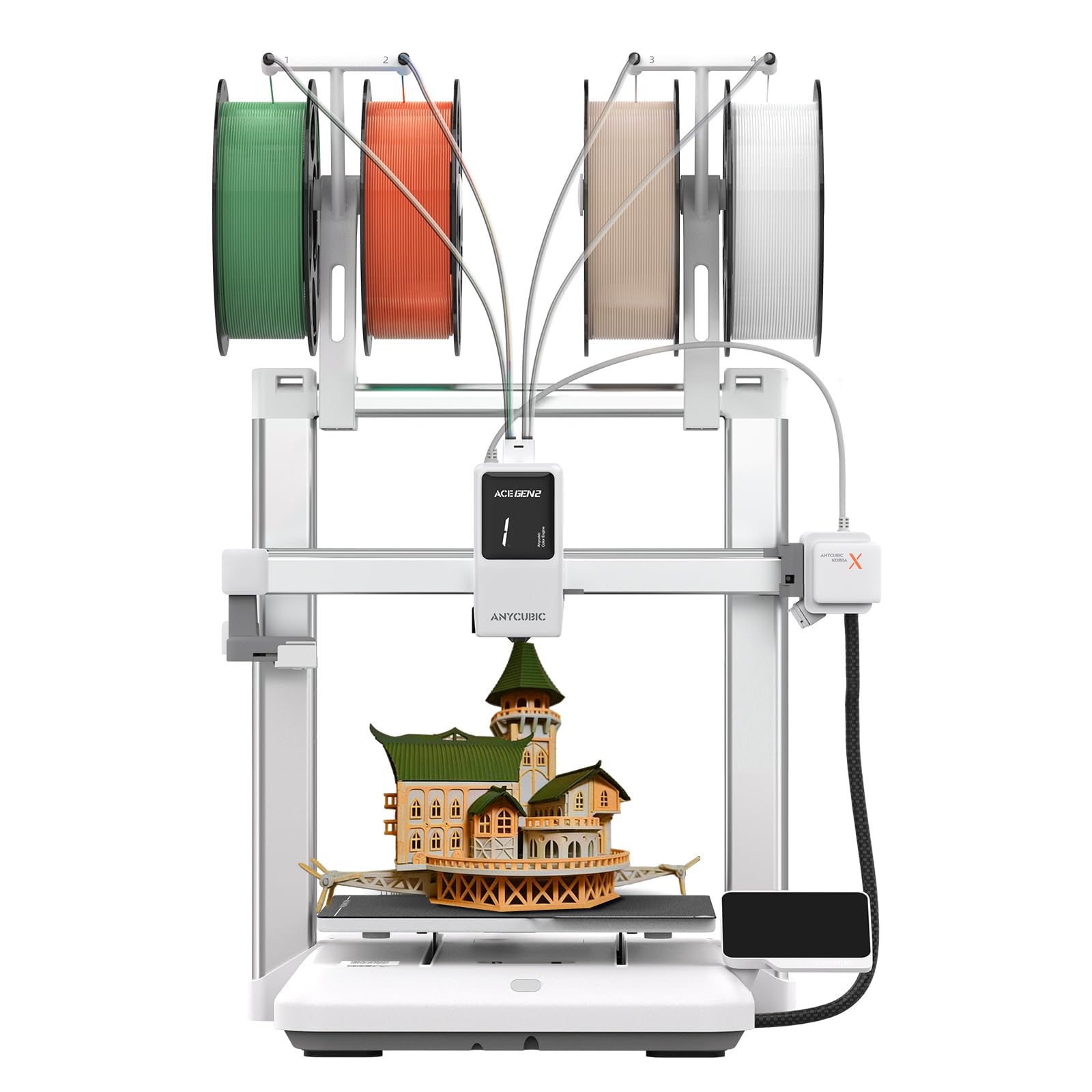 Anycubic Kobra 3Dプリンター Amazon | ANYCUBIC Kobra X 高速3Dプリンター、4色初心者向け、全自動