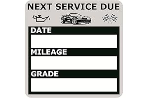 Oil Change Stickers, Static Cling: The Effortless Reminder for Your Vehicle's Health