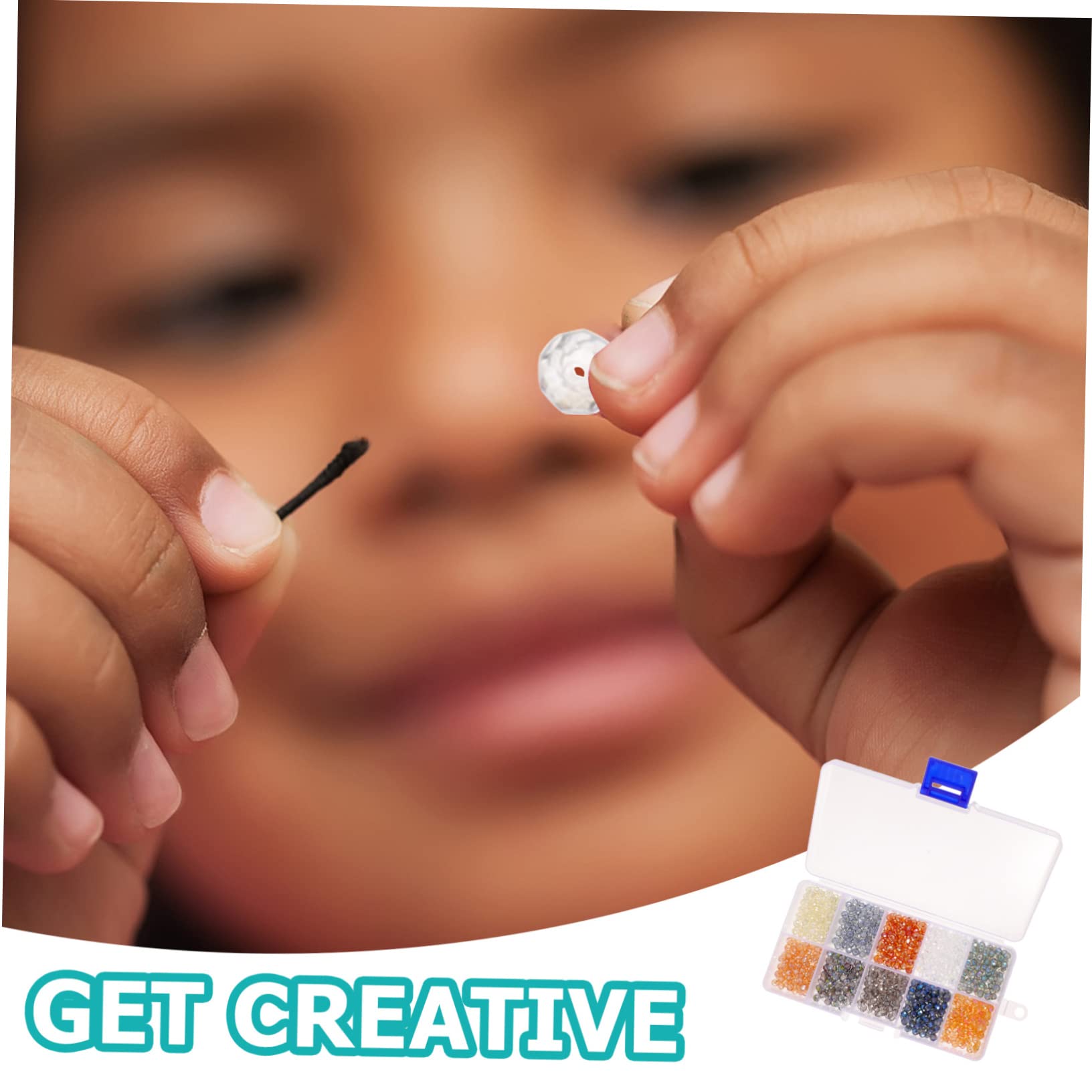 TEHAUX Abalorios De Vidrio Para Manualidades Kit De Perfectos Para Pulseras Collares y Proyectos Creativos