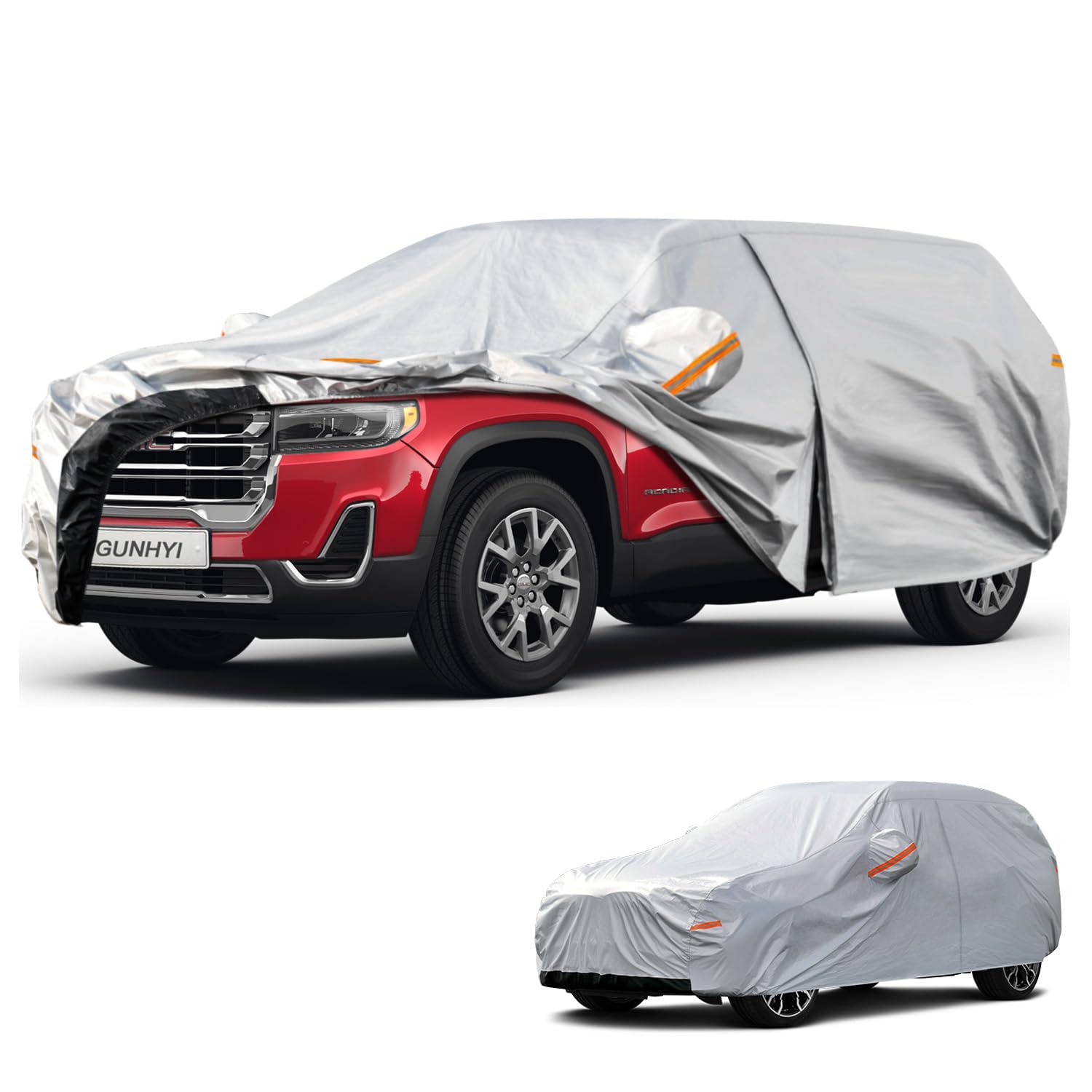 GUNHYI 6 Layers SUV Car Cover Custom Fit GMC Acadia (2016-2026) Waterproof All Weather, Heavy Duty Outdoor Snow Sun Rain Uv Protection (Ships from US Warehouse, Delivery 3-8 Days)