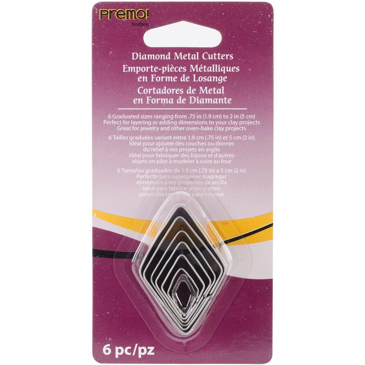 Premo Graduated Cutter Set 6pc-Diamond