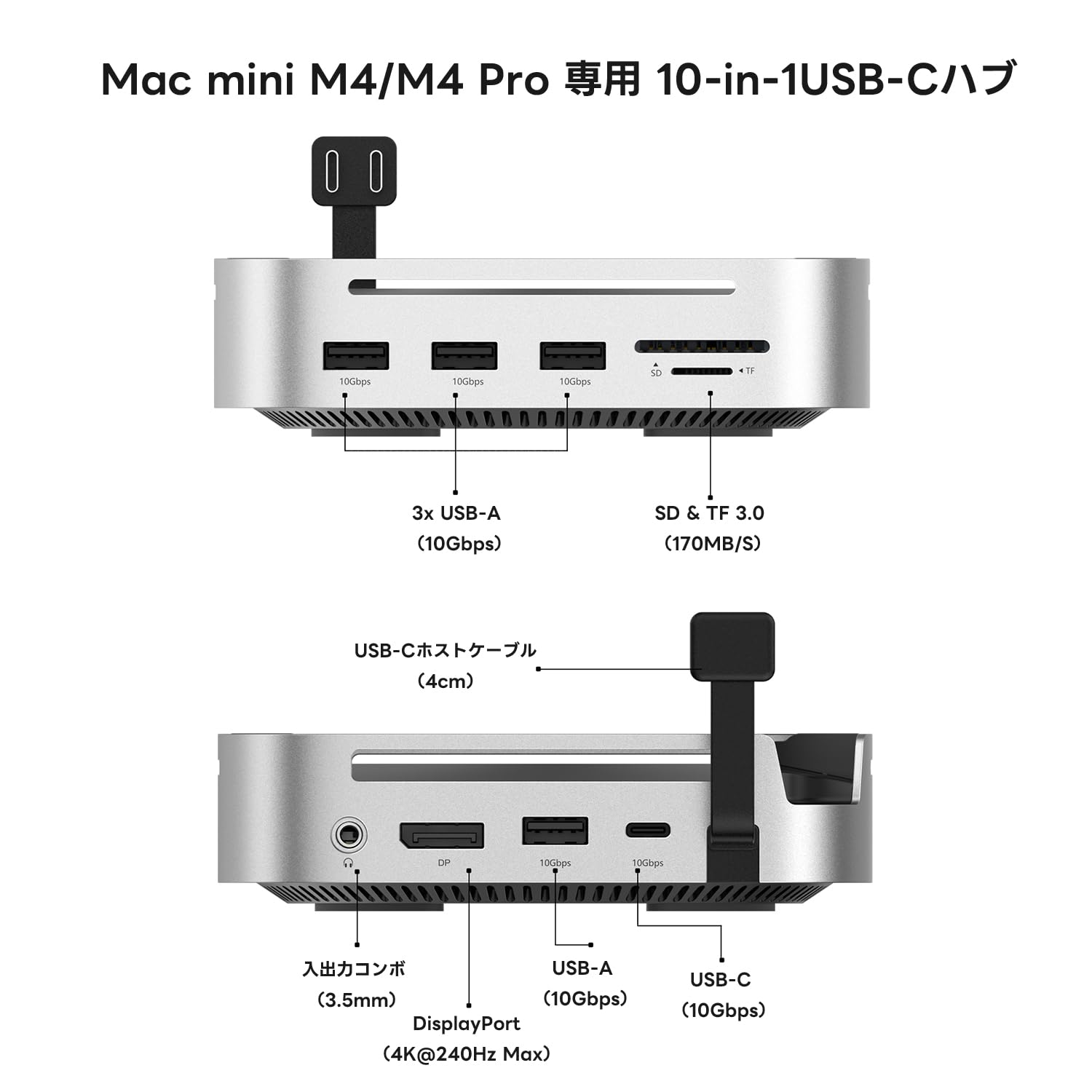 Amazon.co.jp: 日本の中小企業 MSL FORCE 10in1 放熱設計 Mac mini M4