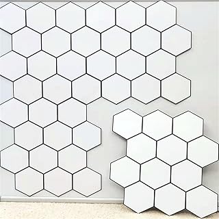 Peel and Stick Tile Backsplash Tile Adhesive Backsplash Mosaic for Kitchen, Stick on Tiles Backsplash for Kitchen & Bathroom, Self Adhesive Wall Tile, Hexagon Backsplash (Pack of 10)
