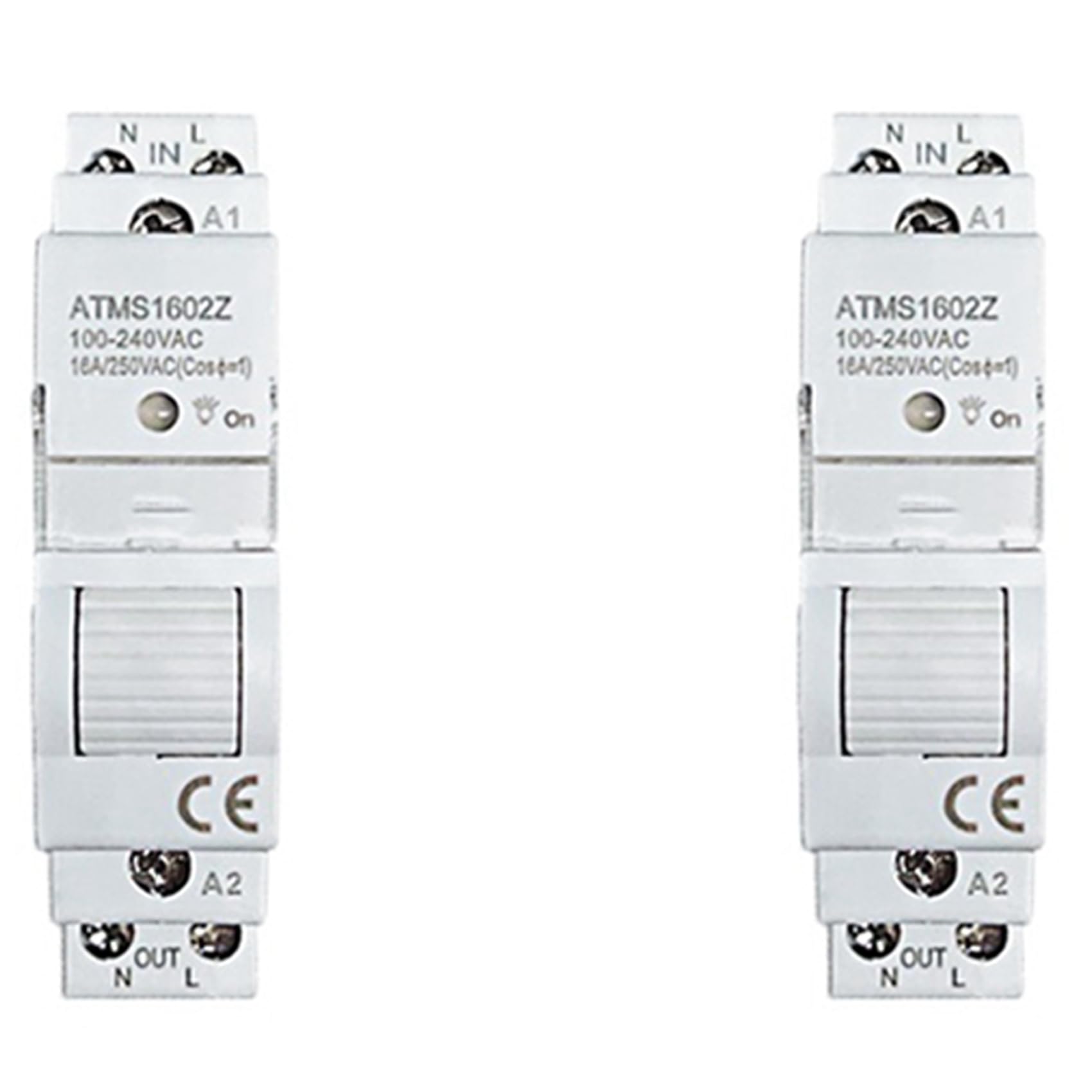 2 x Tuya Smart Life ZigBee szyna DIN 16 A, przełącznik 1P, licznik KWh, z monitorem energii, timerem, obsługa pilota pomocą aplikacji