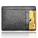 AIKELIDA Minimalist Front Pocket RFID Blocking Leather Slim Wallet for Men Women - Black