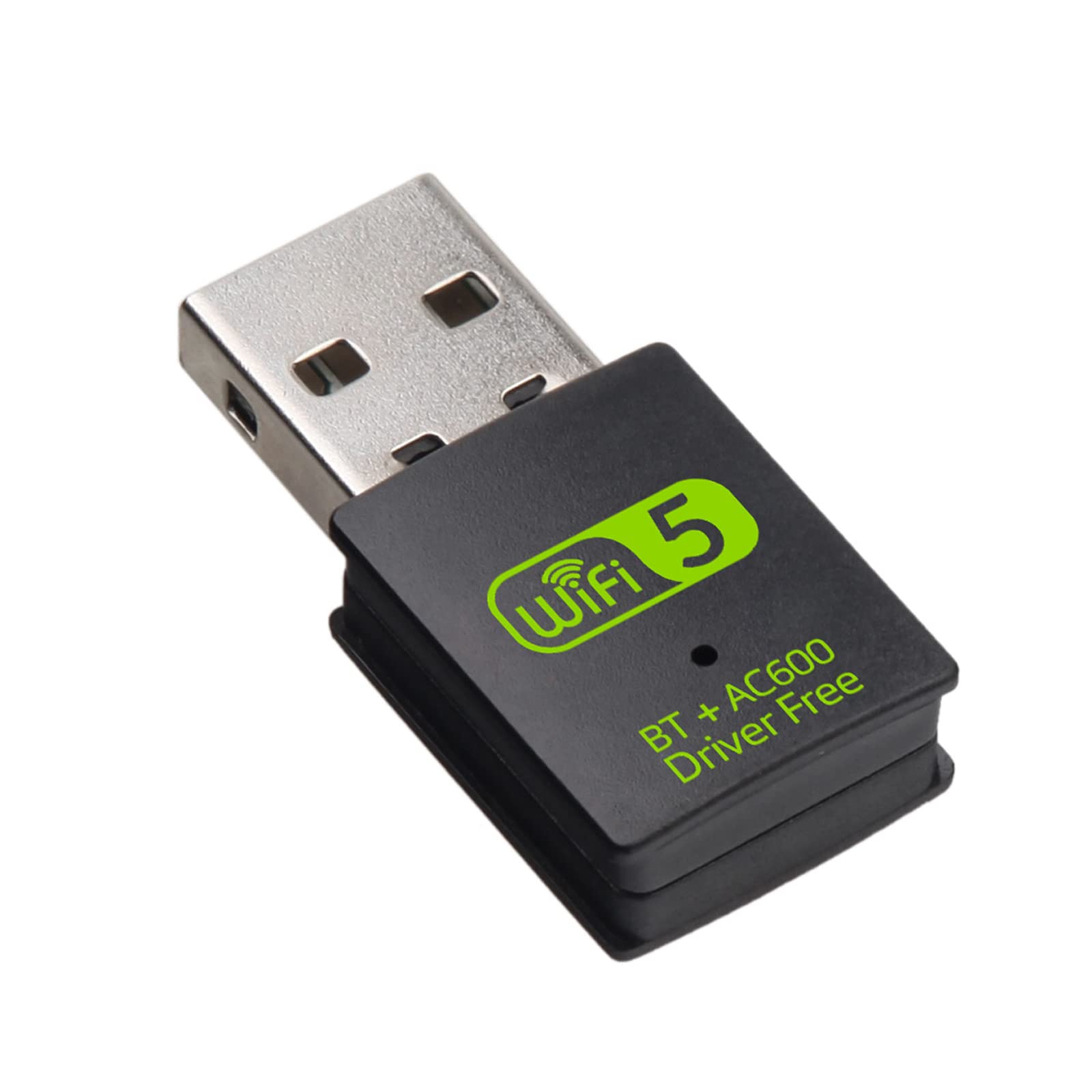 USB WiFi Bluetooth Adapter, 600Mbps Dual Band 2.4/5GHz Wireless Network Card, USB WiFi Dongle for PC/Laptop/Desktop, Support Windows XP/7/8.1/10