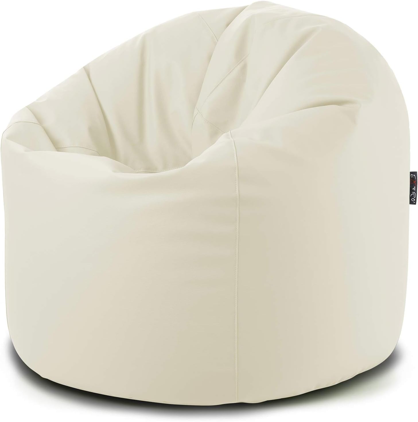 Bean Bag Pouffe Puff Chair Bag XXL Bean Measurements.95 x H.130 cm Filling in polystyrene Soft and Removable with Zip beige