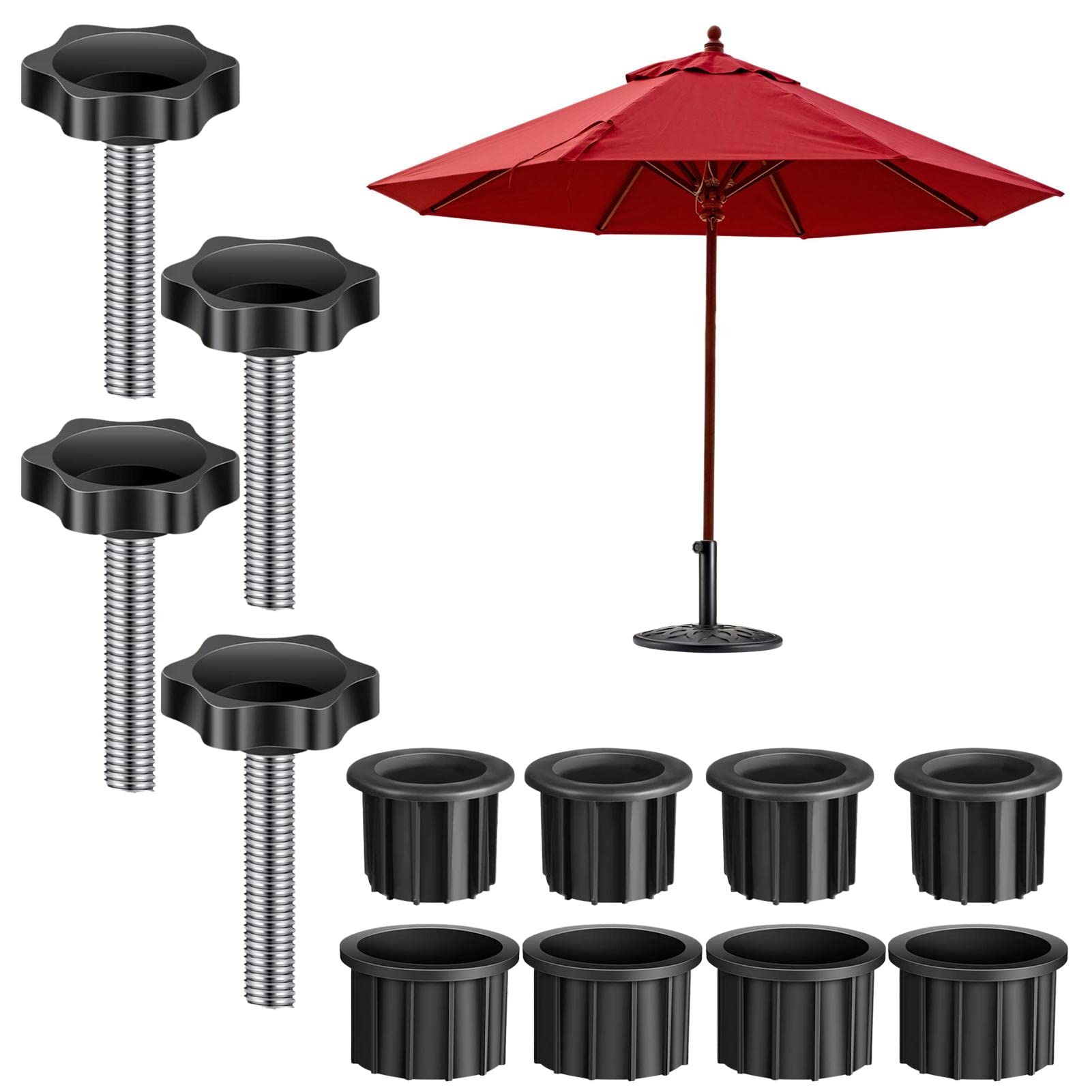 Base para sombrilla de cesped y piscina con proteccion solar UV