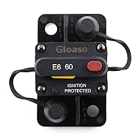 Vista 8 de Disyuntor de 40 amperios CC 12V-72V con interruptor de reinicio manual, IP67 impermeable, certificado UL para lanchas marinas automotrices RV