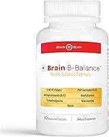 Vista 1 de Brain B Balance: Multivitamínico metilado - Fórmula neurobalance del complejo B metilado - Metilfolato apoya el estado de ánimo.Mind.Memory - 60