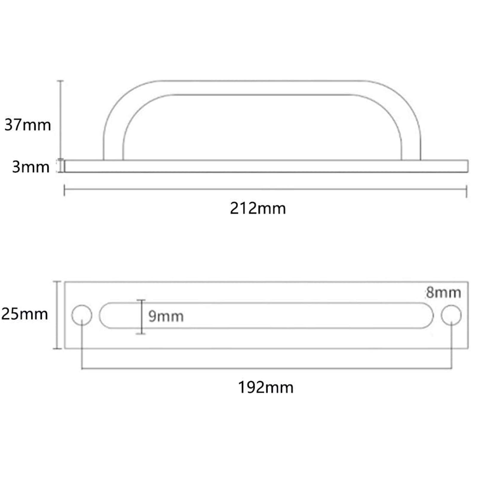2 Black Handles for Barn Doors Modern Style Sliding Door Handles, Easy to Install, Can Be Used for Barn Doors Closets - Image 2