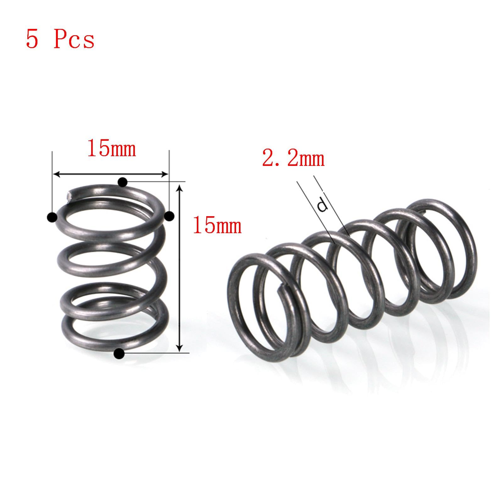 Molla Tensione 40 Mm 0.35 Mm Doppio Gancio 304 20 Pezzi 12 Pezzi Molle A Trazione 50X12X1.5MM Molla Di Trazione Con Doppi Molle A Trazione Grandi Misure - 9