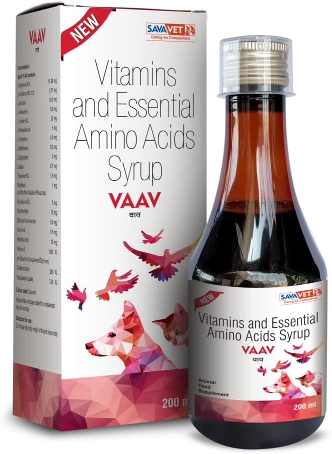 Savavet Vaav Syrup 200ml Vitamin & Amino Acid for Dogs and cat