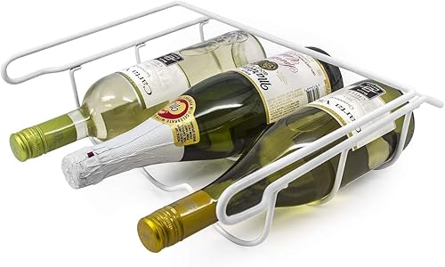 Miniatura 7 de Sorbus® Estante de vino para nevera: estante para botellas de refrigerador con capacidad para 3 botellas de tu vino o bebida favorita, soporte