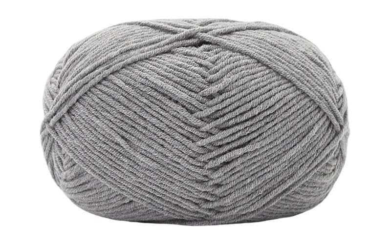 Fil coton à 4 épaisseurs pour crochet et tricot lot de 5 écheveaux de 40g