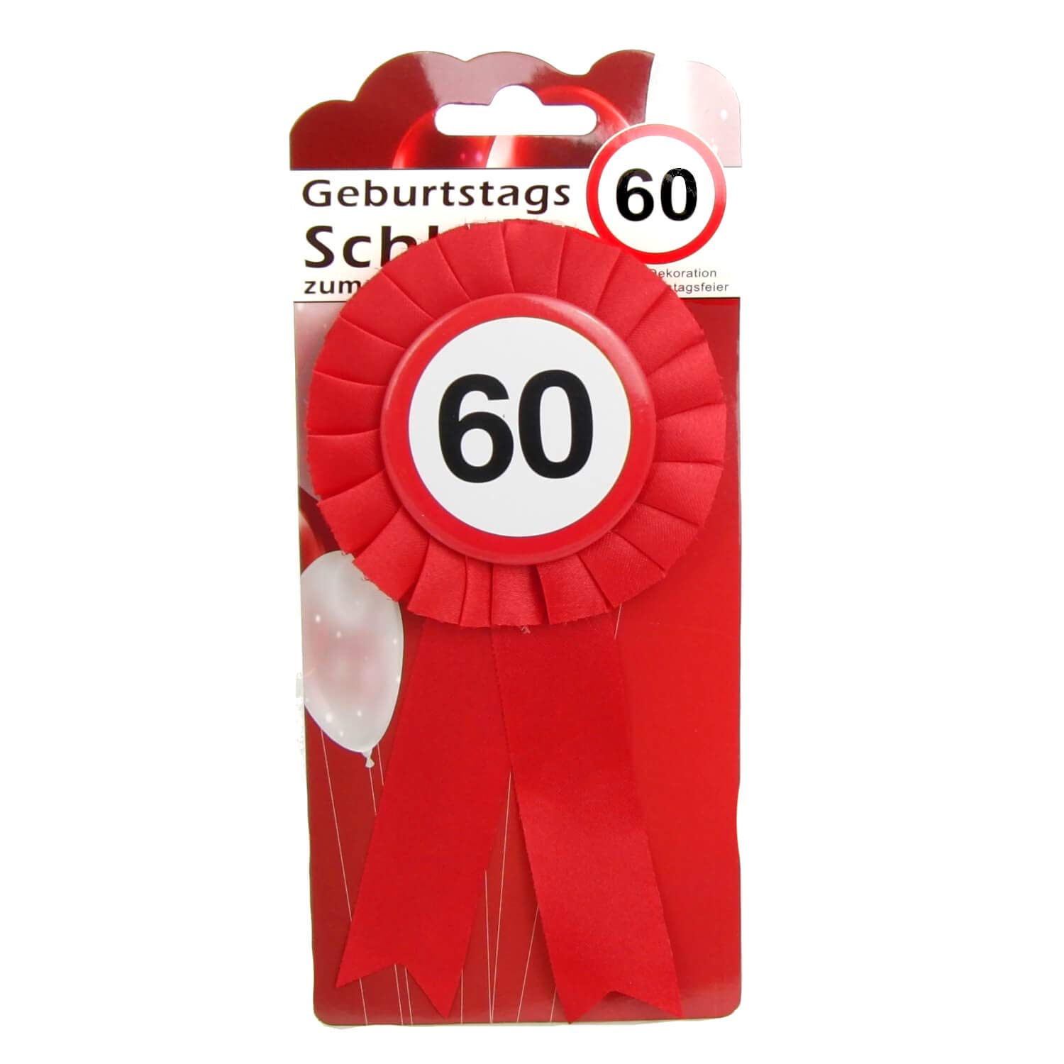 TOP TEN Birthday Bow 60 Button with Safety Pin Badge for Pin or Decoration Party