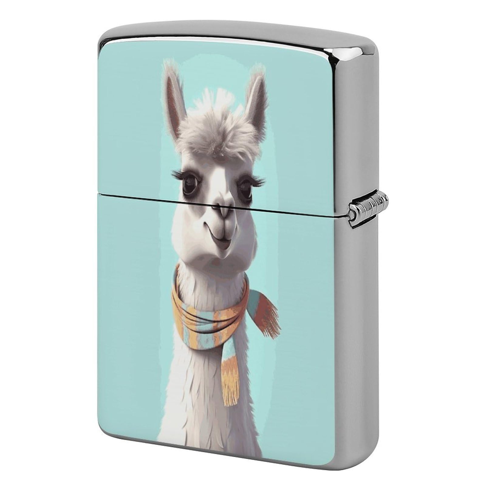 Fekiloot Style Funny Cartoon Llama Lighter Case Cover Lighter Holder