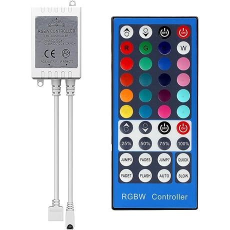 SUPERNIGHT LED Lights Power Adapter with RGBW Remote Controller Dimmer