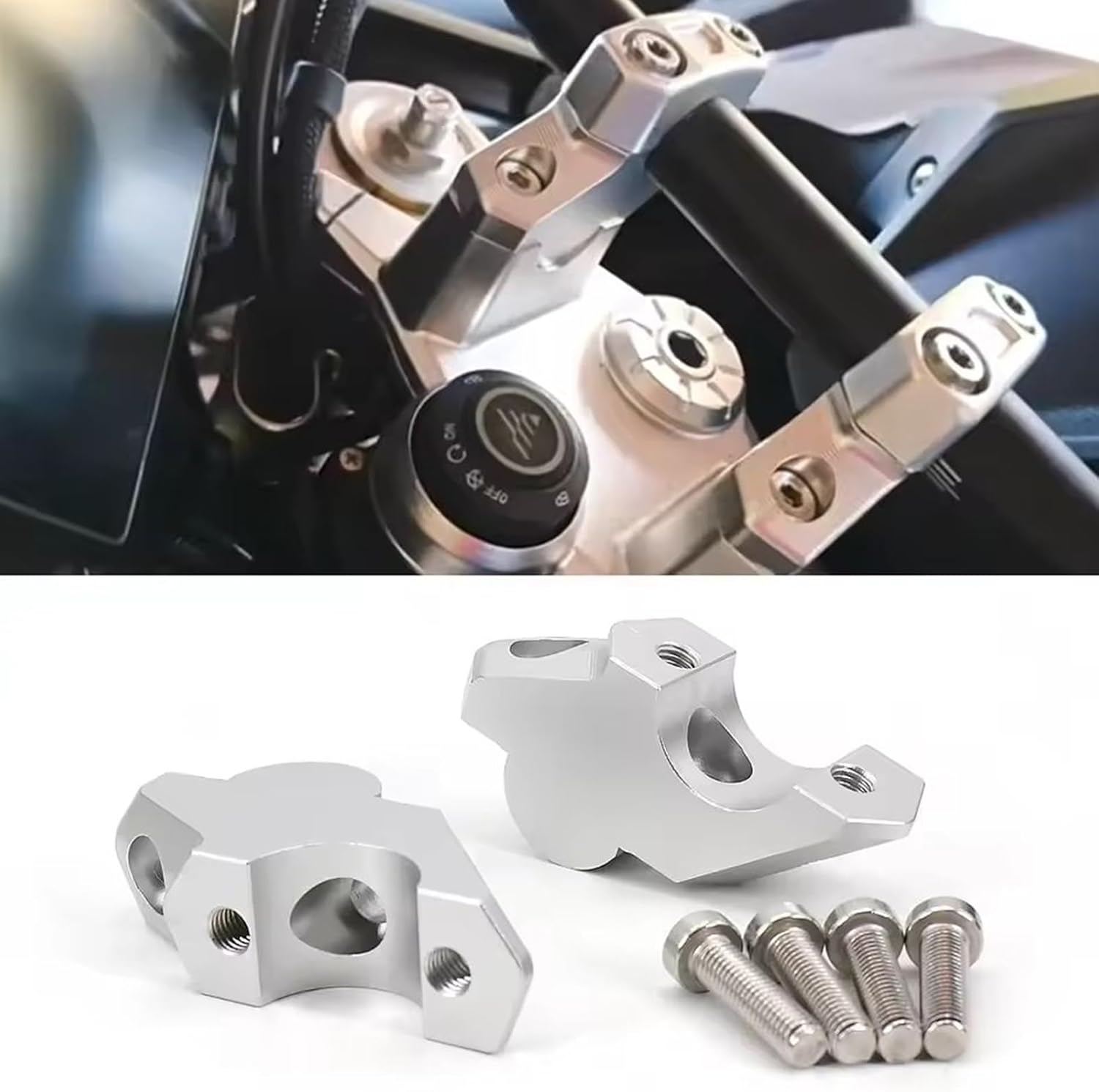 Motorcycle Handlebar Riser Bar Mount Handle Clamp Aluminum for Voge 900 DSX DSX900 DS 900 X DS900X Standard Accessories