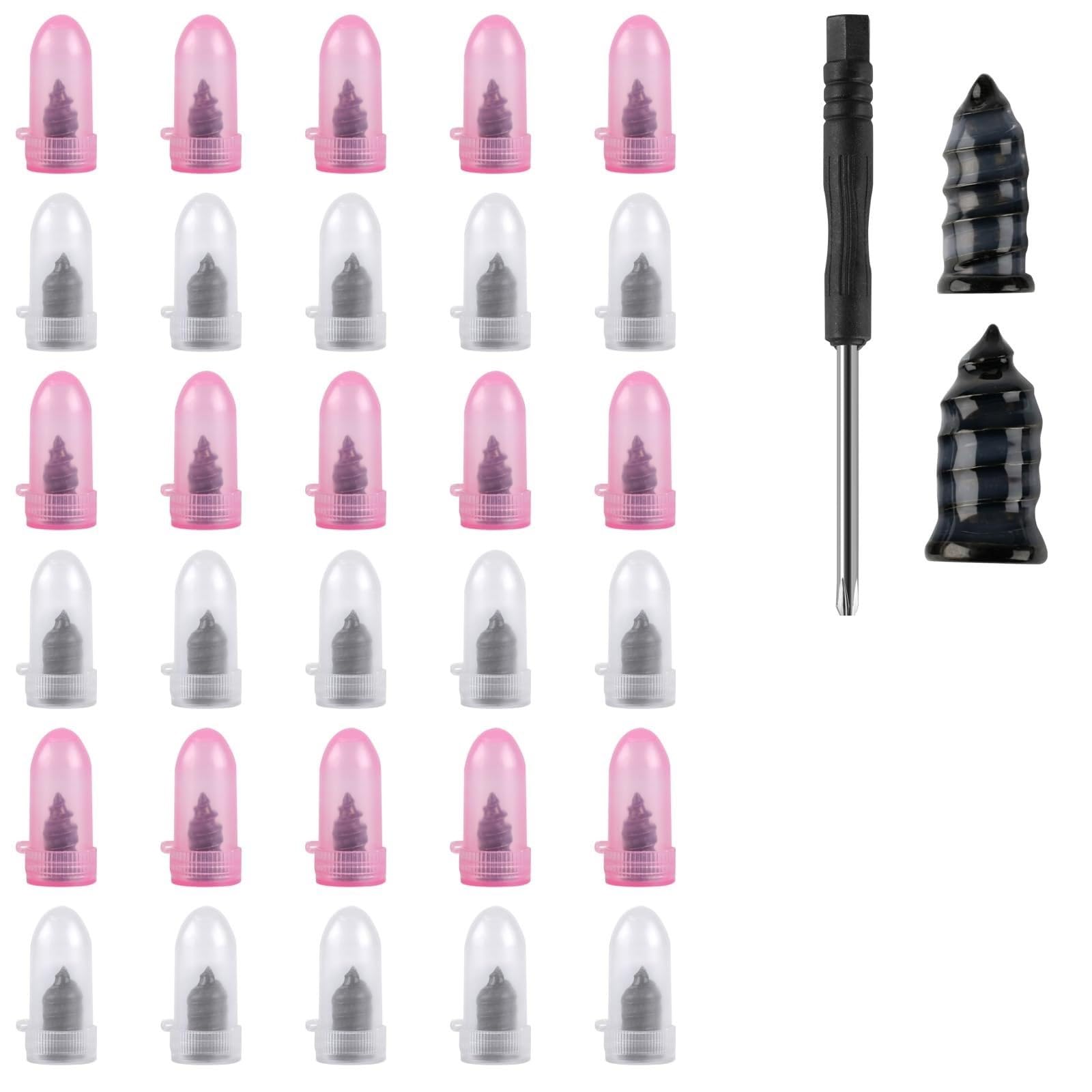 Kit Tappi Pneumatici 5-100PCS Riparazione Tubeless con Cacciavite Set Ripara Gomme Auto Moto Bici(50large+50small+screwdrivers)