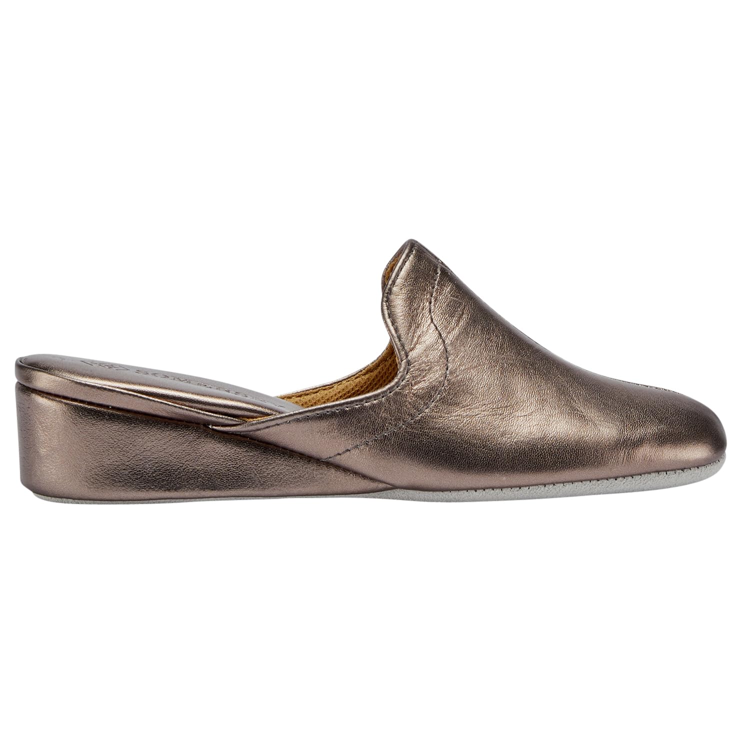 Lamo Somersby Blanche Women's Wide Width Slip-On Leather House Slippers