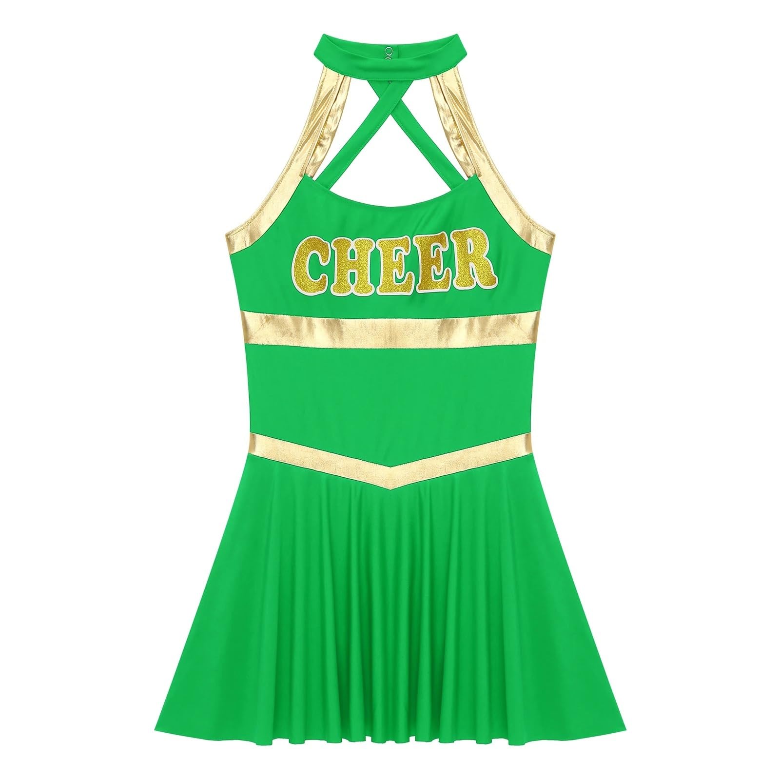 Costume da Cheerleader Costume da cheerleader donna, uniforme, for giovani studentesse, carnevale, cosplay, vestito Il richiamo della notte Per lo sport