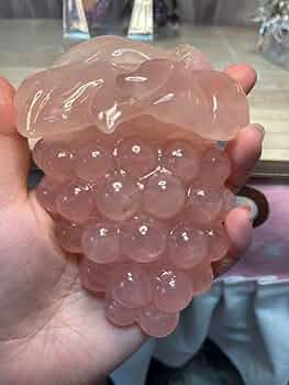 大きい 綺麗 高品質^_^ 天然石 水晶 ローズクォーツ ぶどう手彫り置物原石 61NEh1CxWmL._UF350,350_QL50_.jpg