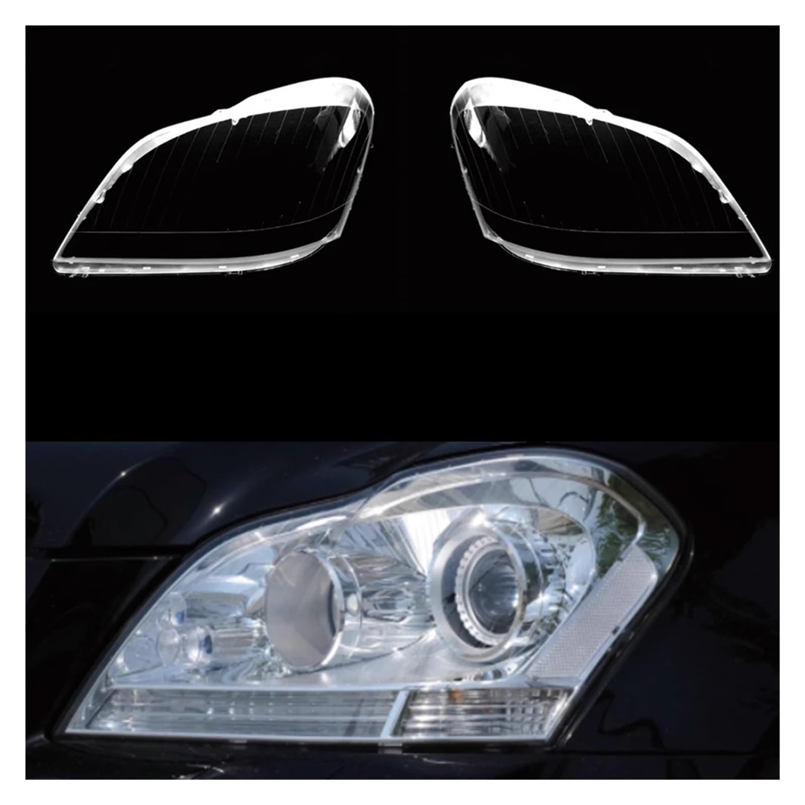 Auto Scheinwerfergläser Für Benz X164 GL350 GL450 2006–2011