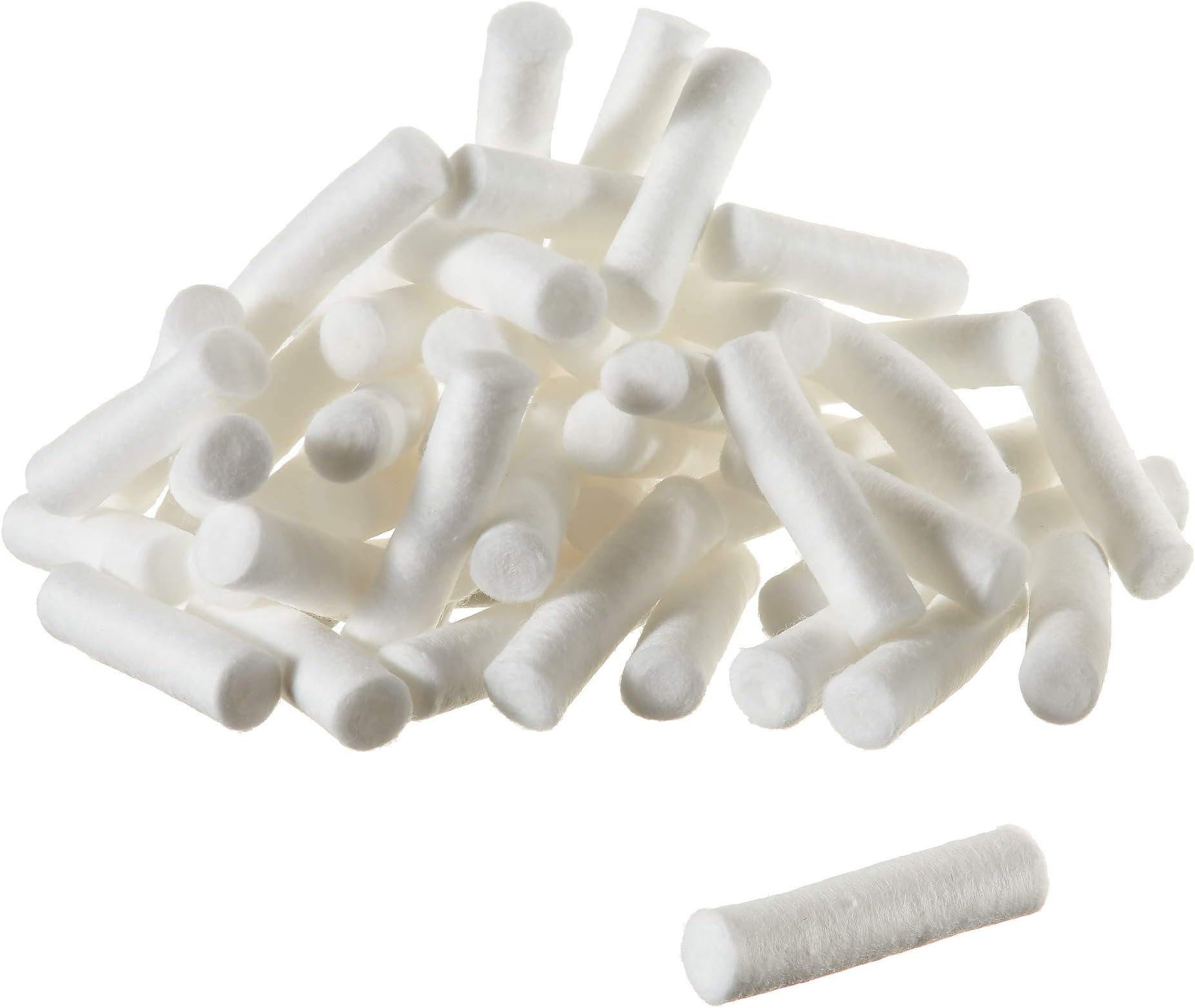 PrimeMed Nose Plug Rolls - Non-Sterile Cotton Gauze Plugs for Blood Clotting (50 Pack)