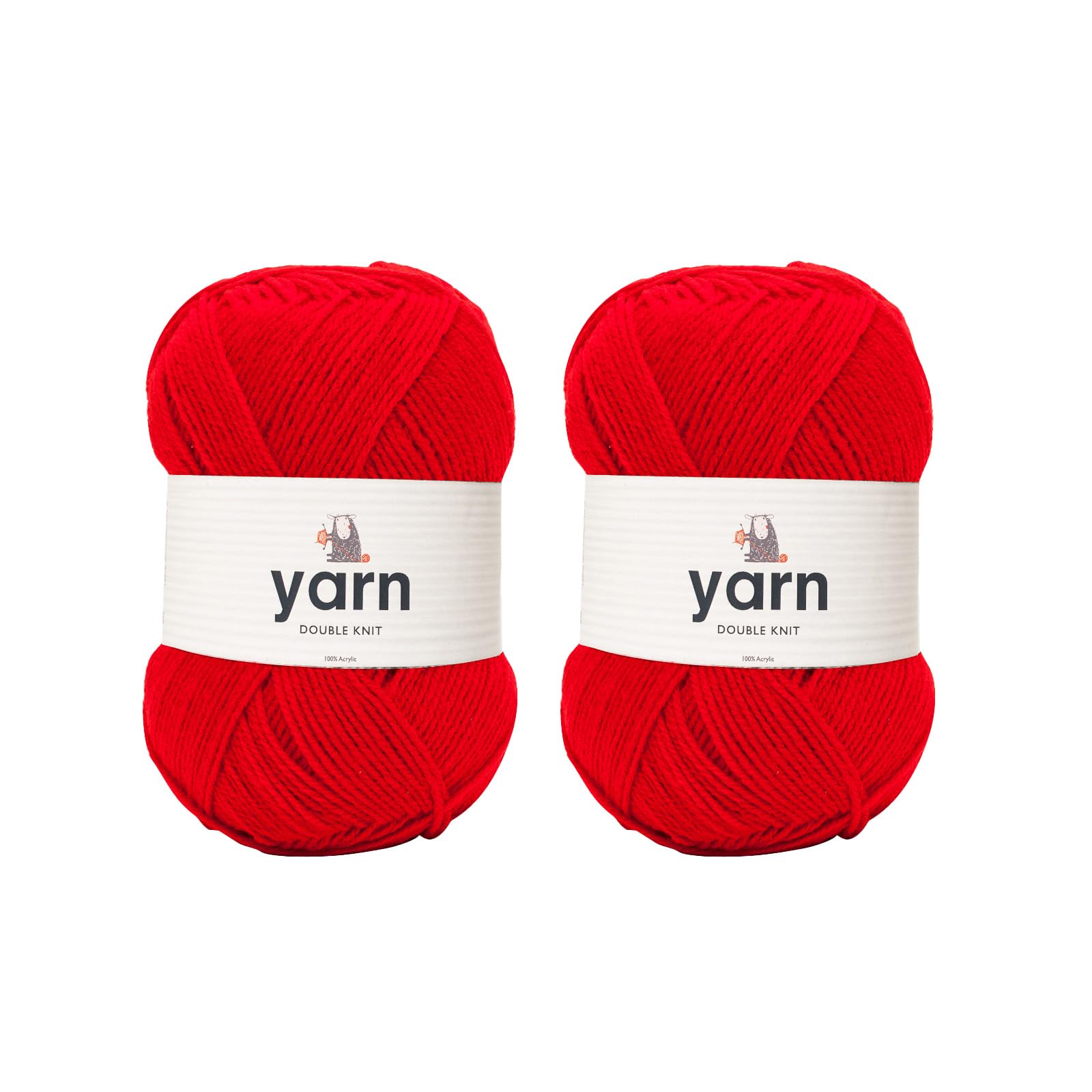 KORBOND DK Black Yarn - 100g Acrylic Wool - Lightweight, Hypoallergenic & Durable Double Knit Crochet Yarn Knitting Wool (290m Total) — view 67